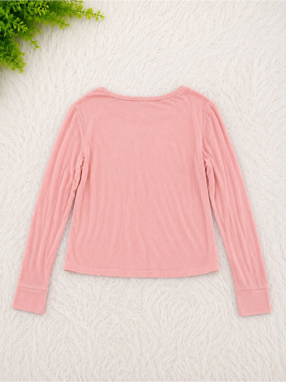 Roxy Soft Pink Long Sleeve Tee - Picture 4 of 4